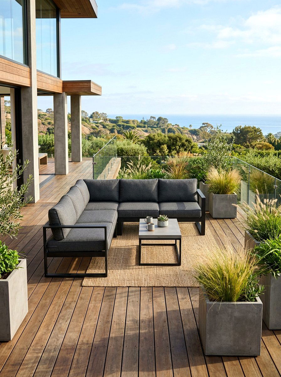 Outdoor sectional sofa - 30 deck lounge furniture ideas