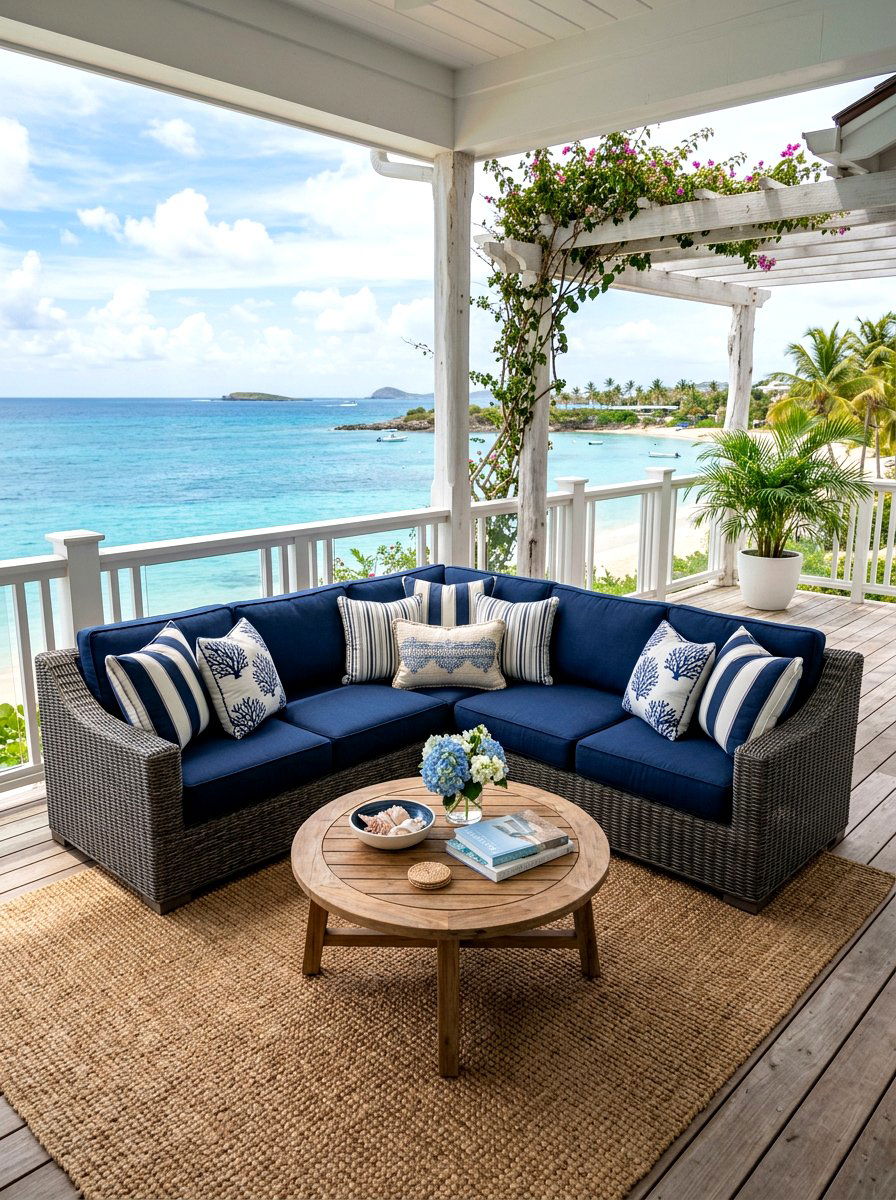 Outdoor sectional sofa - 30 veranda furniture ideas