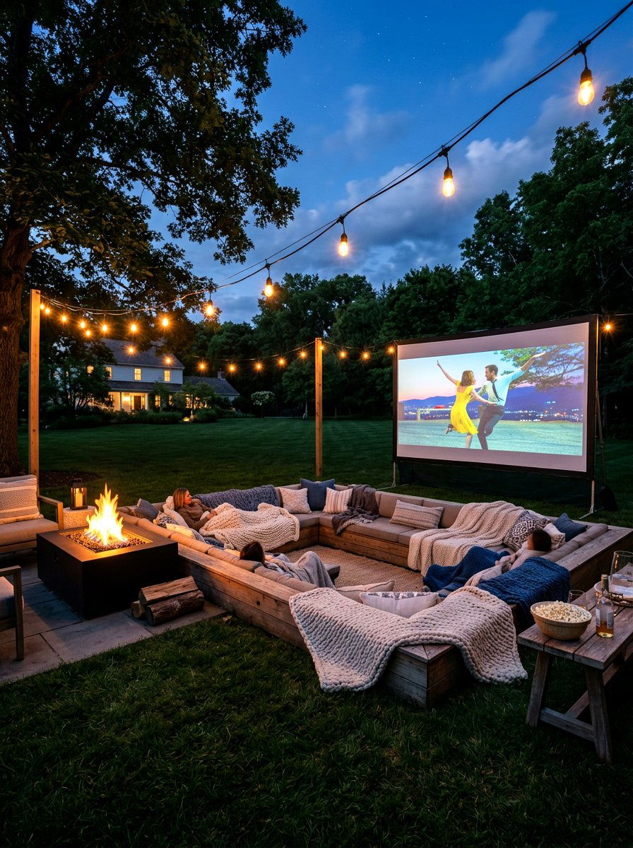 Outdoor sink and cleanup area - 30 pizza night patio ideas