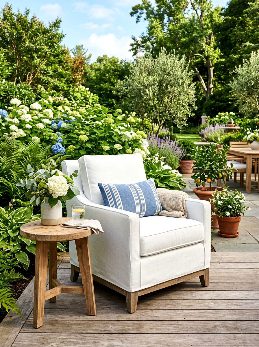 Outdoor slipcovered chair - 30 slipcovered dining chair ideas