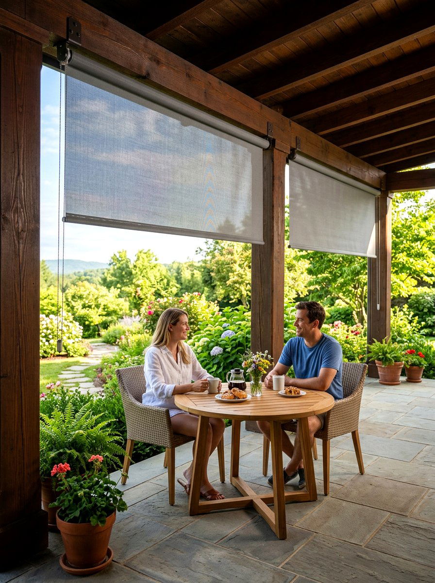 Outdoor solar shades - 30 deck shade ideas