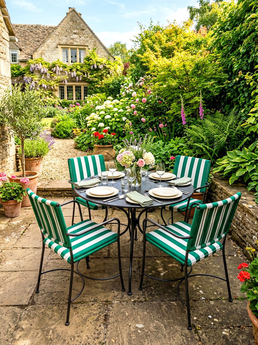 Outdoor striped dining chair - 30 striped dining chair ideas