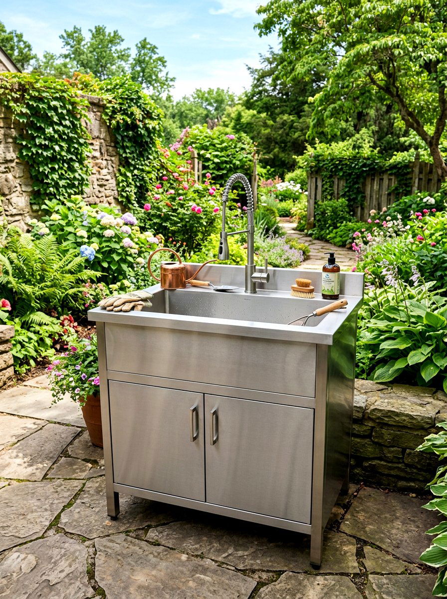 Outdoor utility sink cabinet - 30 utility sink cabinet ideas
