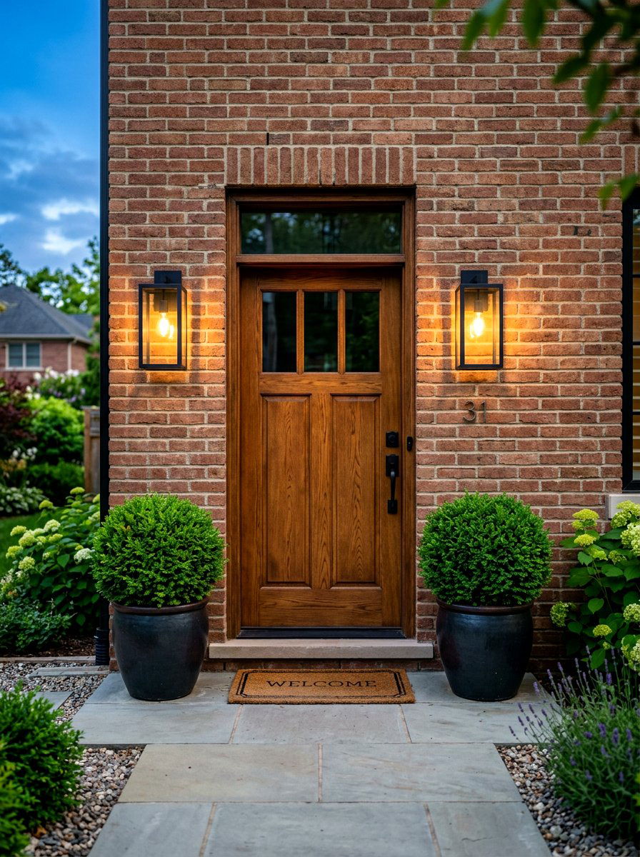 Outdoor wall sconce - 30 landscape lighting ideas
