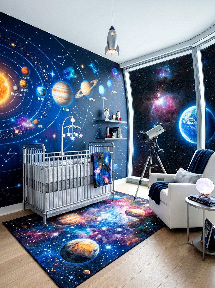 Outer Space Nursery - 30 Pinterest nursery ideas