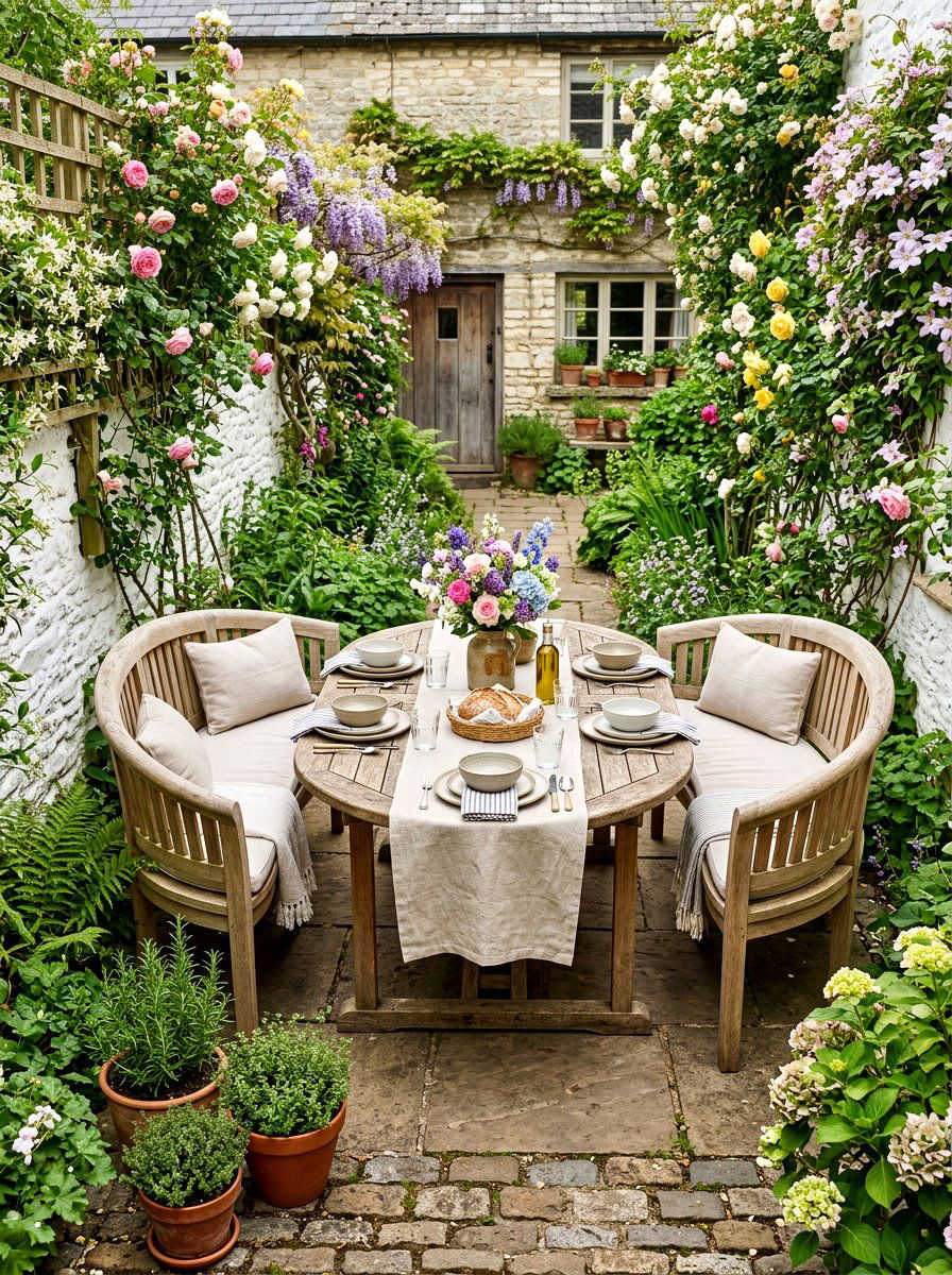 Oval Farmhouse Patio Table - 30 farmhouse outdoor table ideas