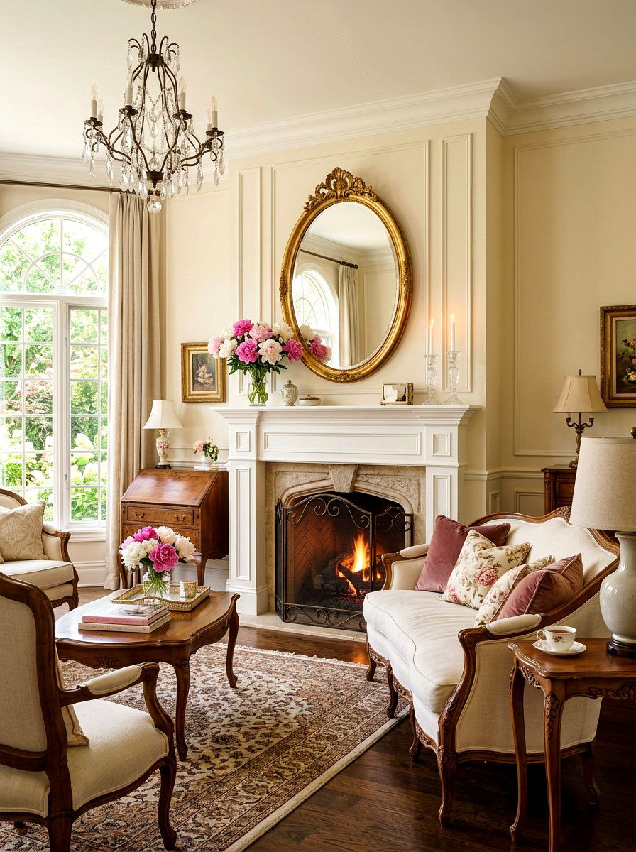 Oval Fireplace Mirror - 30 mantel mirror ideas