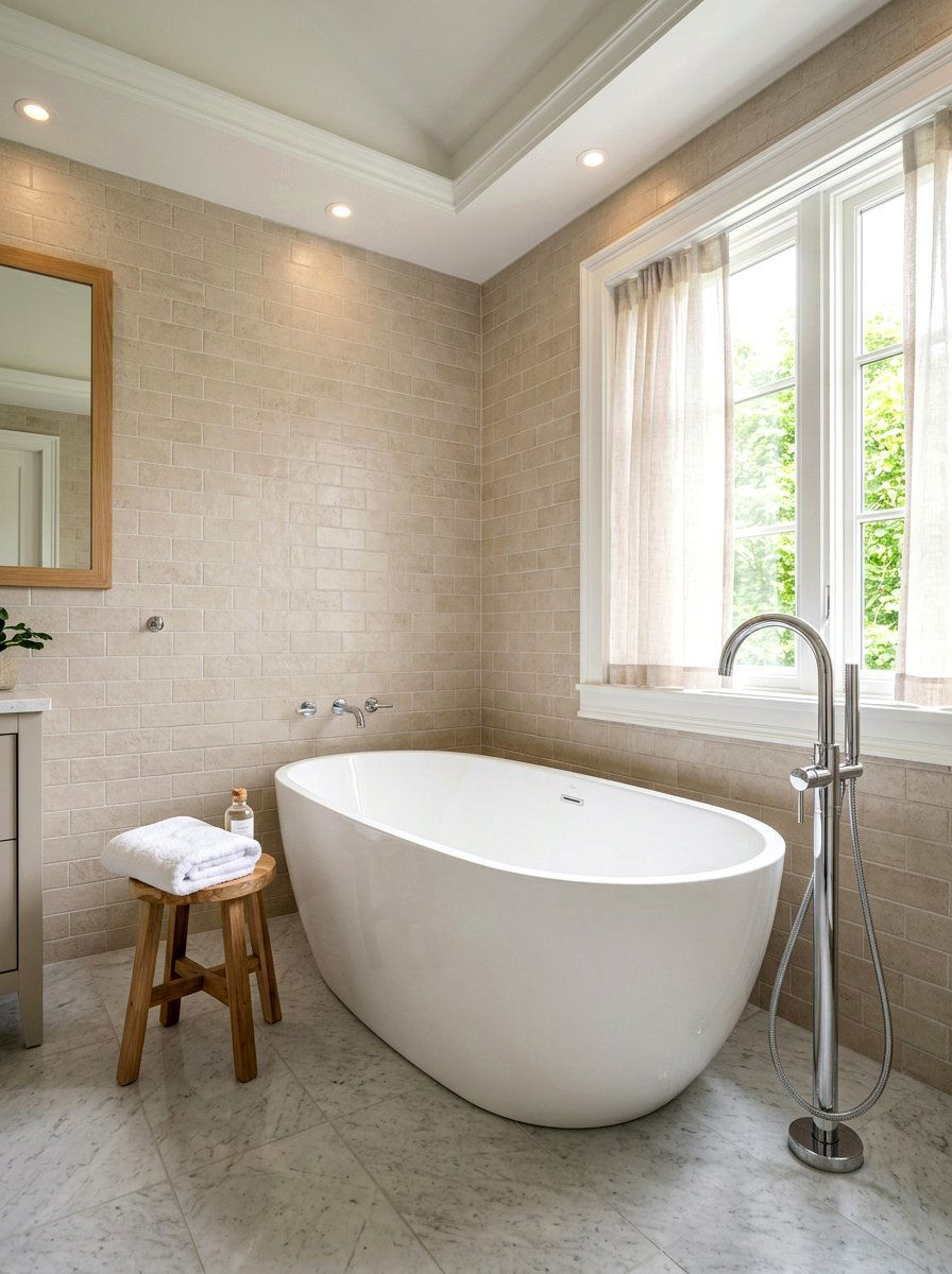 Oval Freestanding Tub Corner - 30 freestanding tub corner ideas
