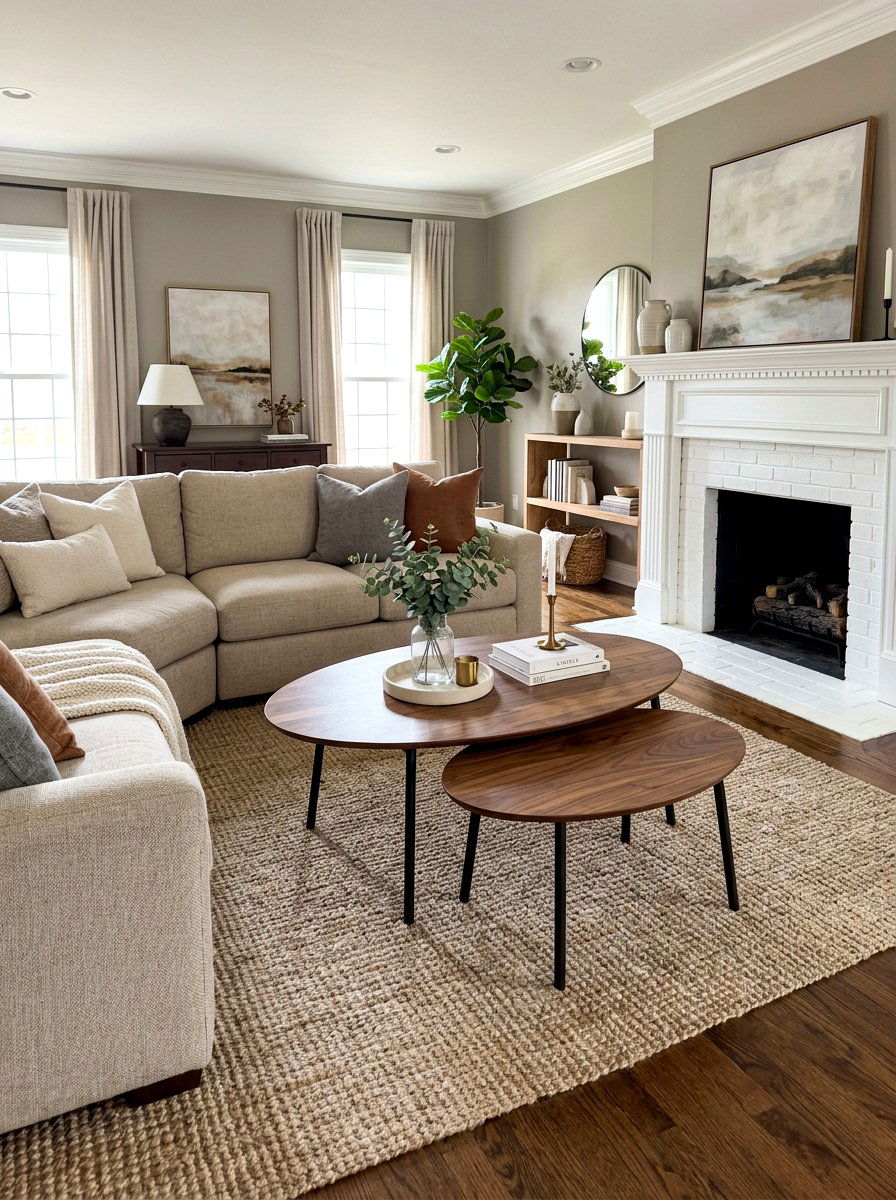 Oval Nesting Coffee Table - 30 nesting coffee table ideas