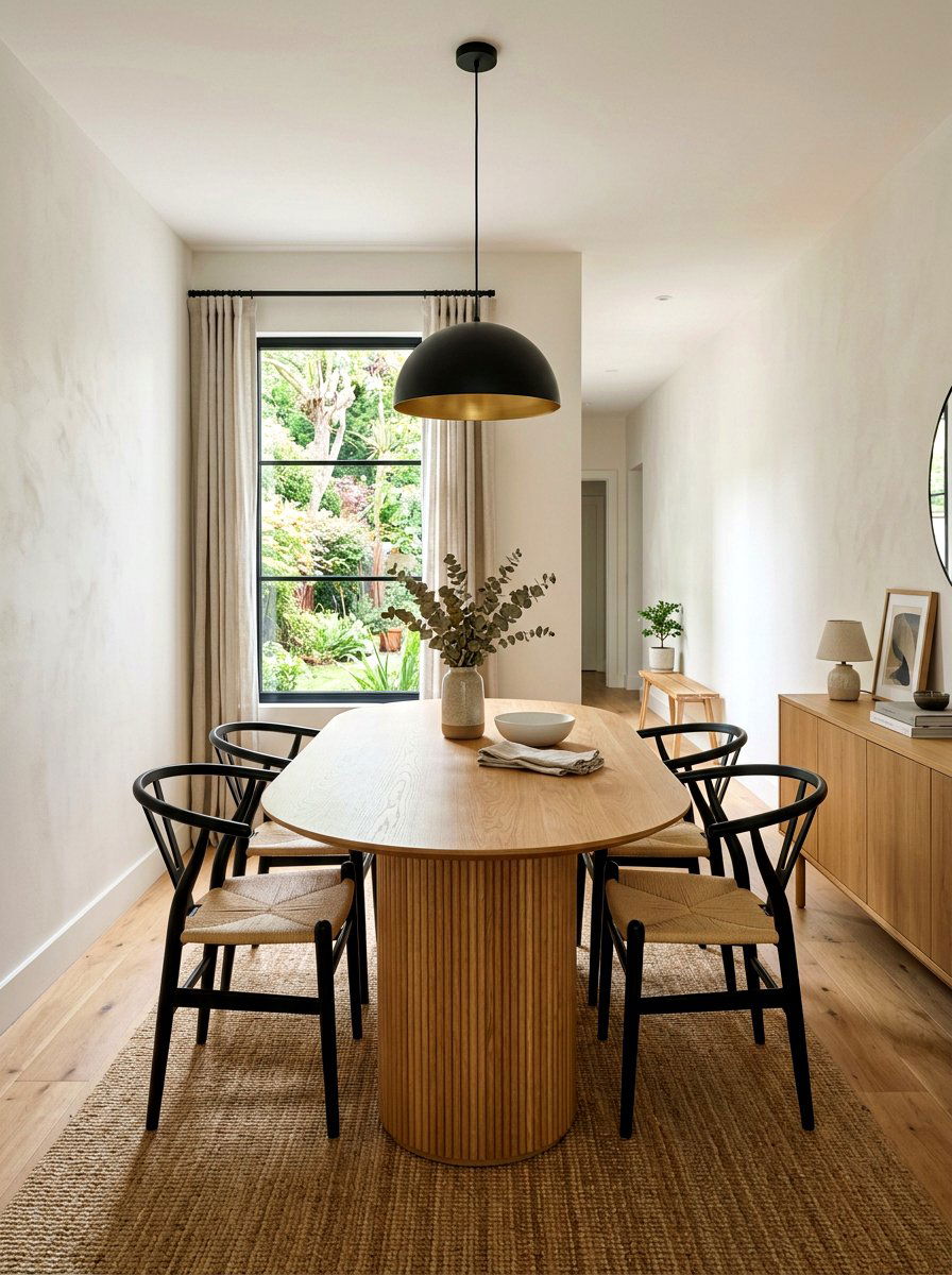 Oval Pedestal Table - 30 small space dining table ideas