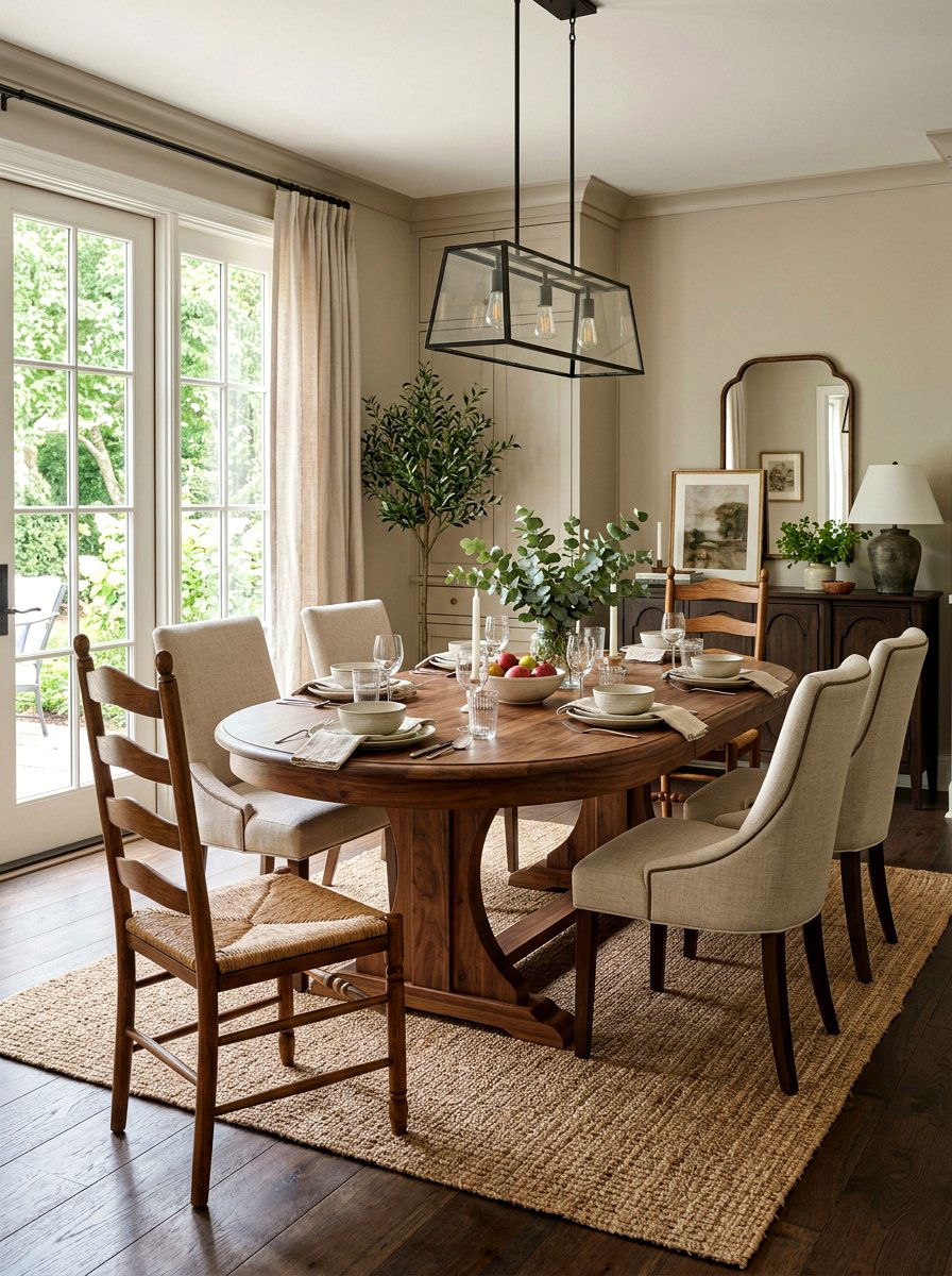 Oval Trestle Dining Table - 30 extendable dining table ideas
