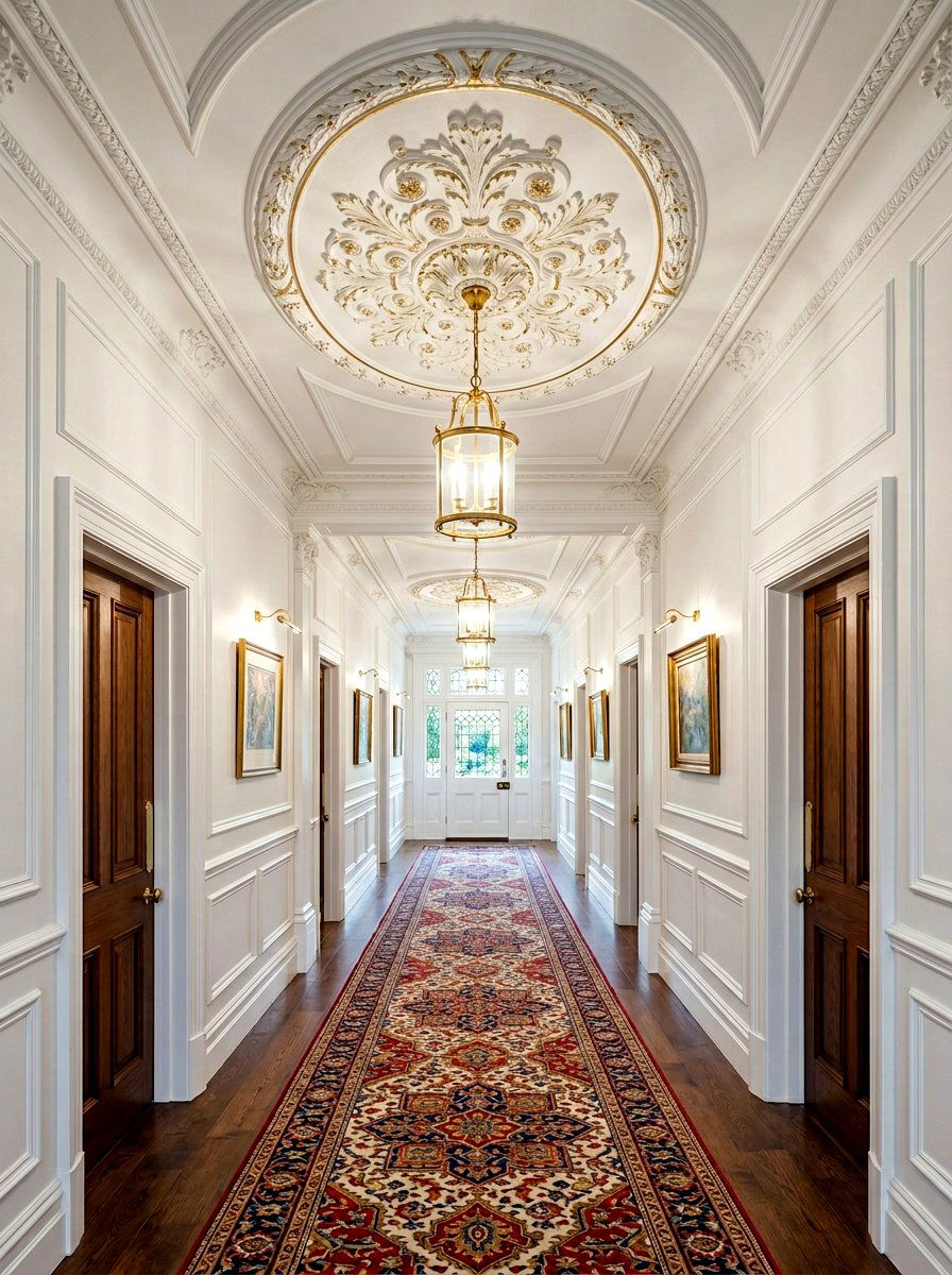 Oval ceiling medallion - 30 ceiling medallion ideas