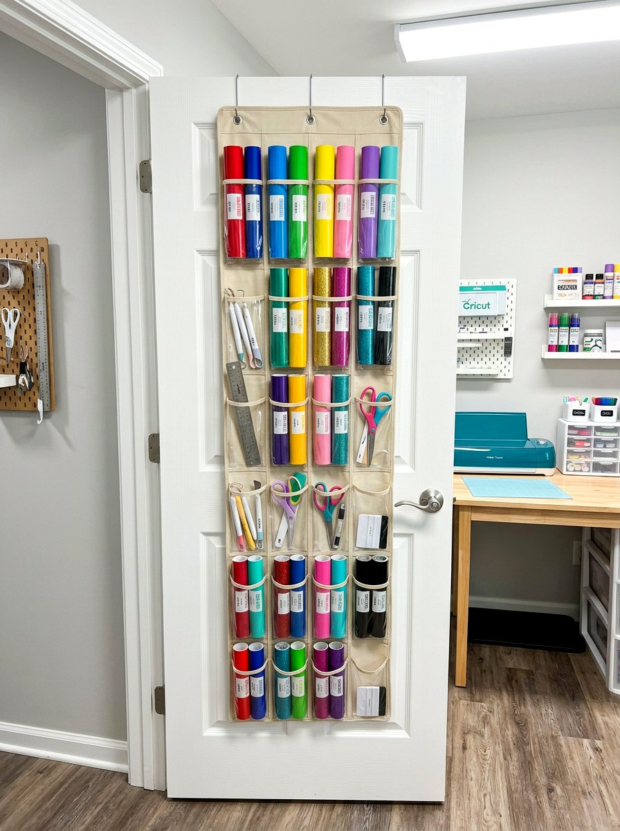 Over Door Organizer - 30 organizing a craft room ideas