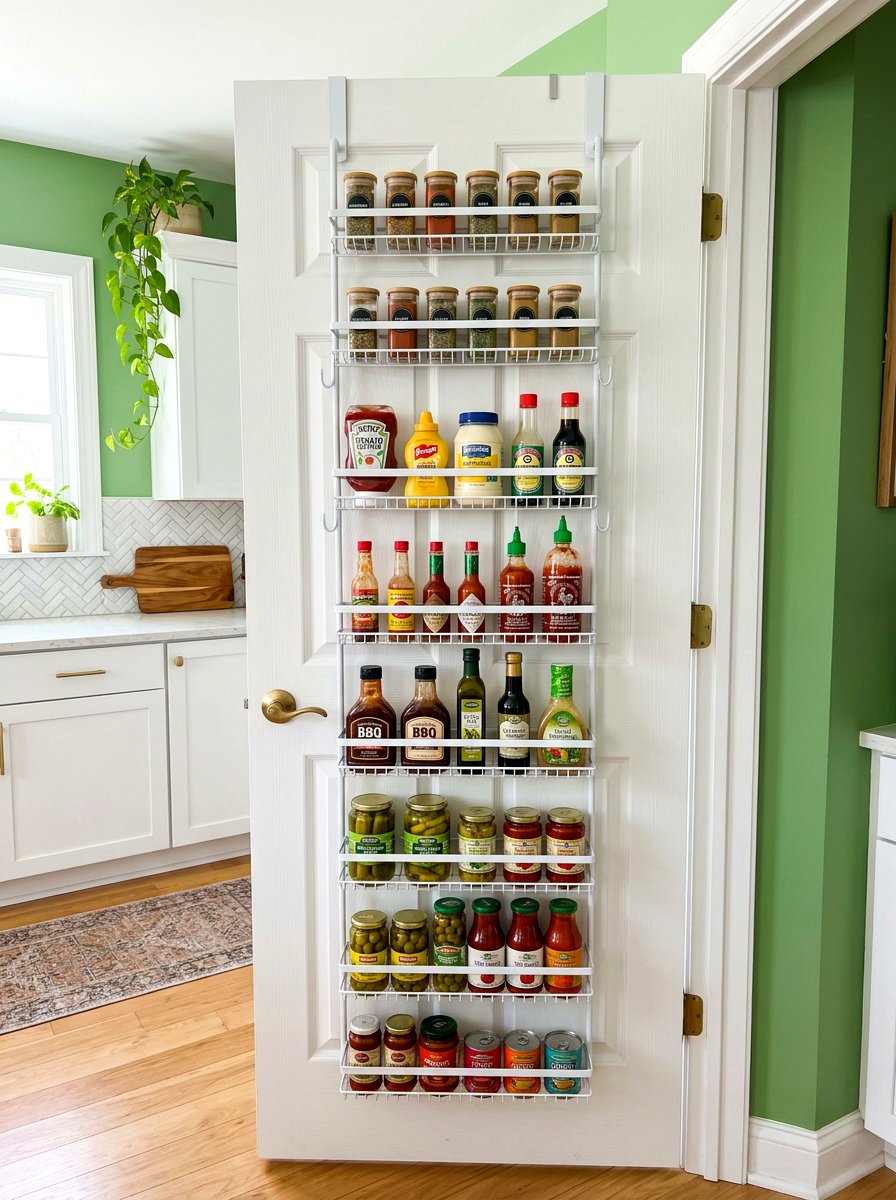 Over Door Rack - 30 refill station pantry ideas