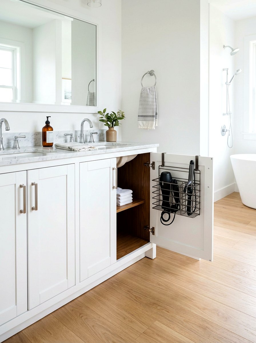 Over The Cabinet Door Organizer - 30 bathroom organization ideas