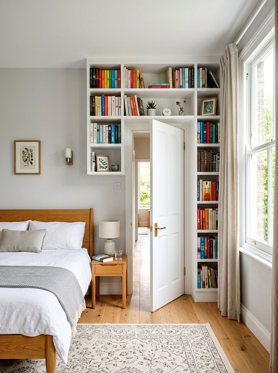 Over The Door Bookshelf - 30 book trove bedroom ideas