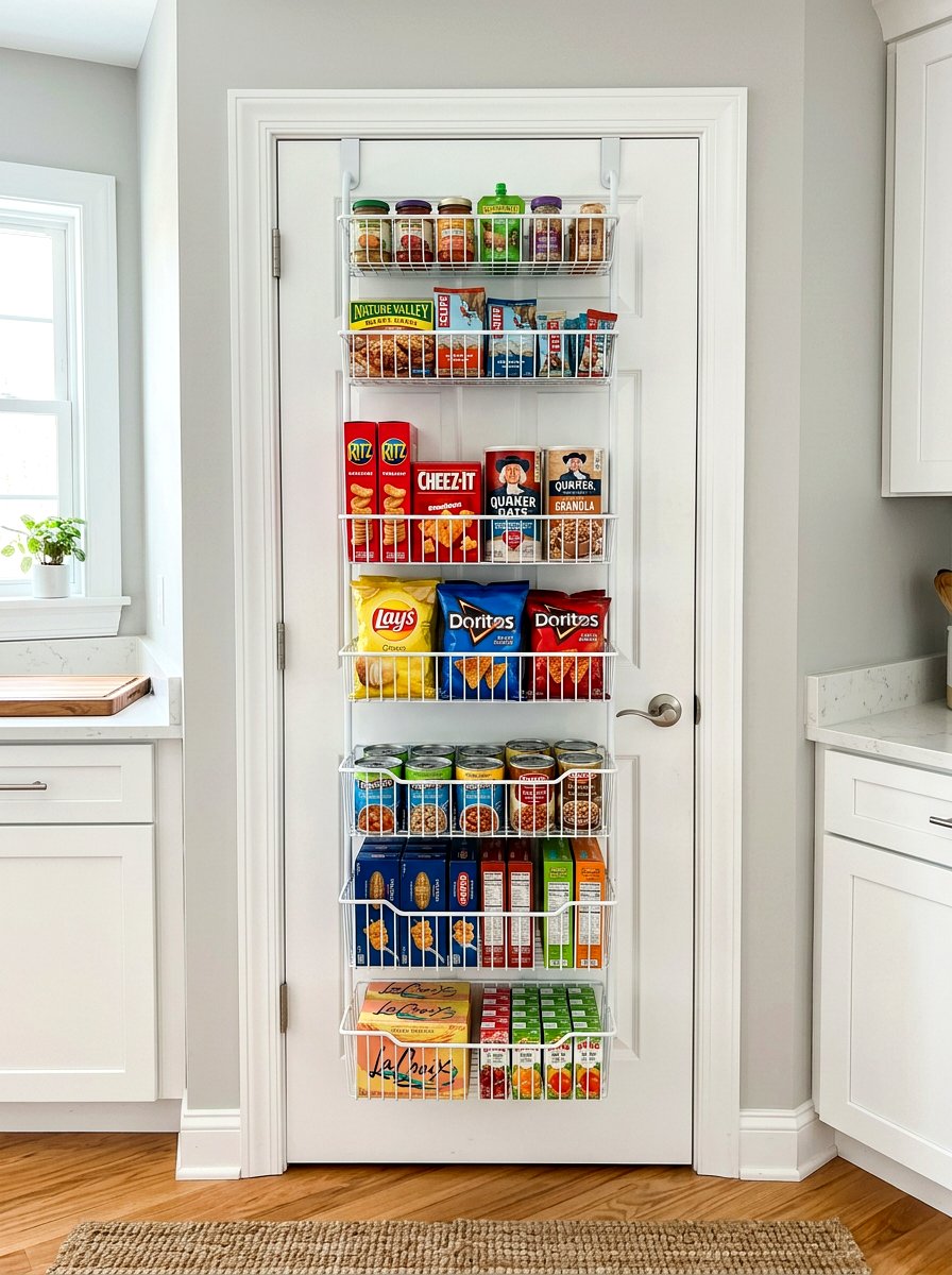 Over The Door Pantry Organizer - 30 pantry organization ideas