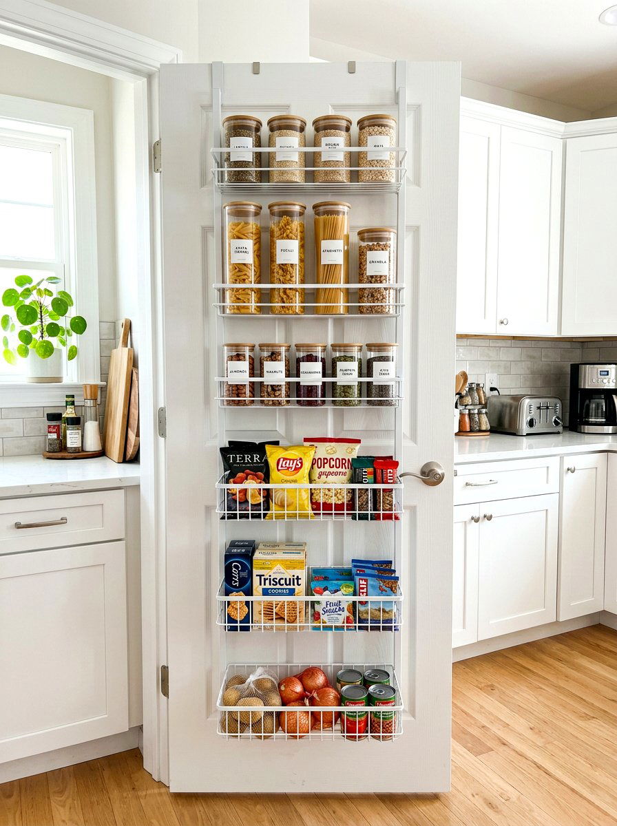 Over The Door Pantry Shelving - 30 no drill shelf styling ideas