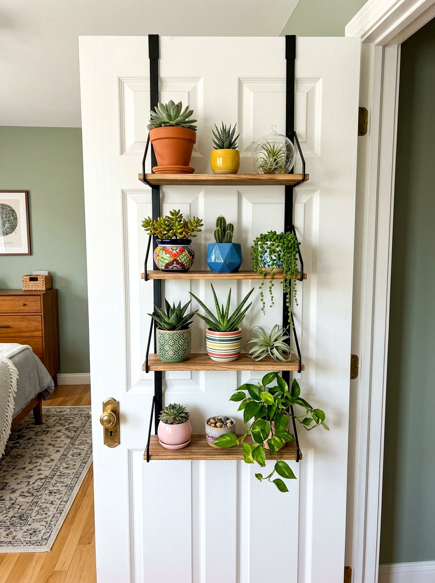 Over The Door Plant Shelf - 30 bedroom plant shelf ideas