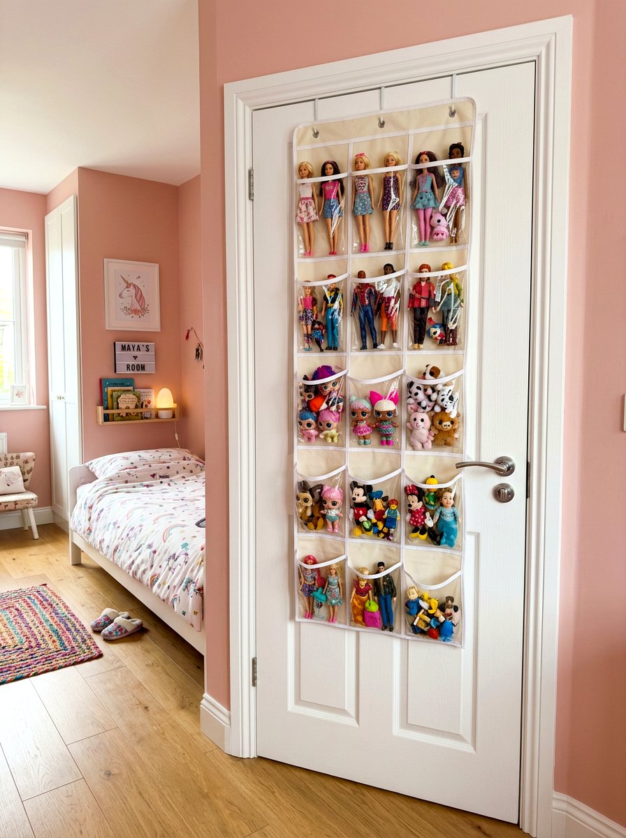 Over The Door Pocket - 30 toy storage ideas