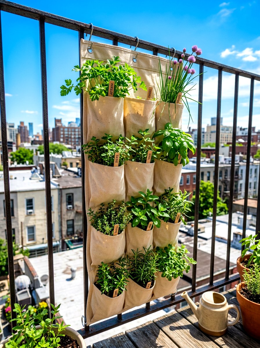 Over The Door Shoe Organizer Garden - 30 small herb garden ideas