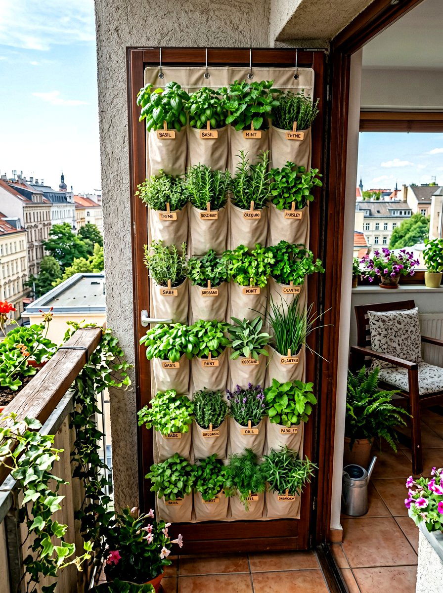 Over The Door Shoe Organizer Garden - 30 balcony vertical garden ideas