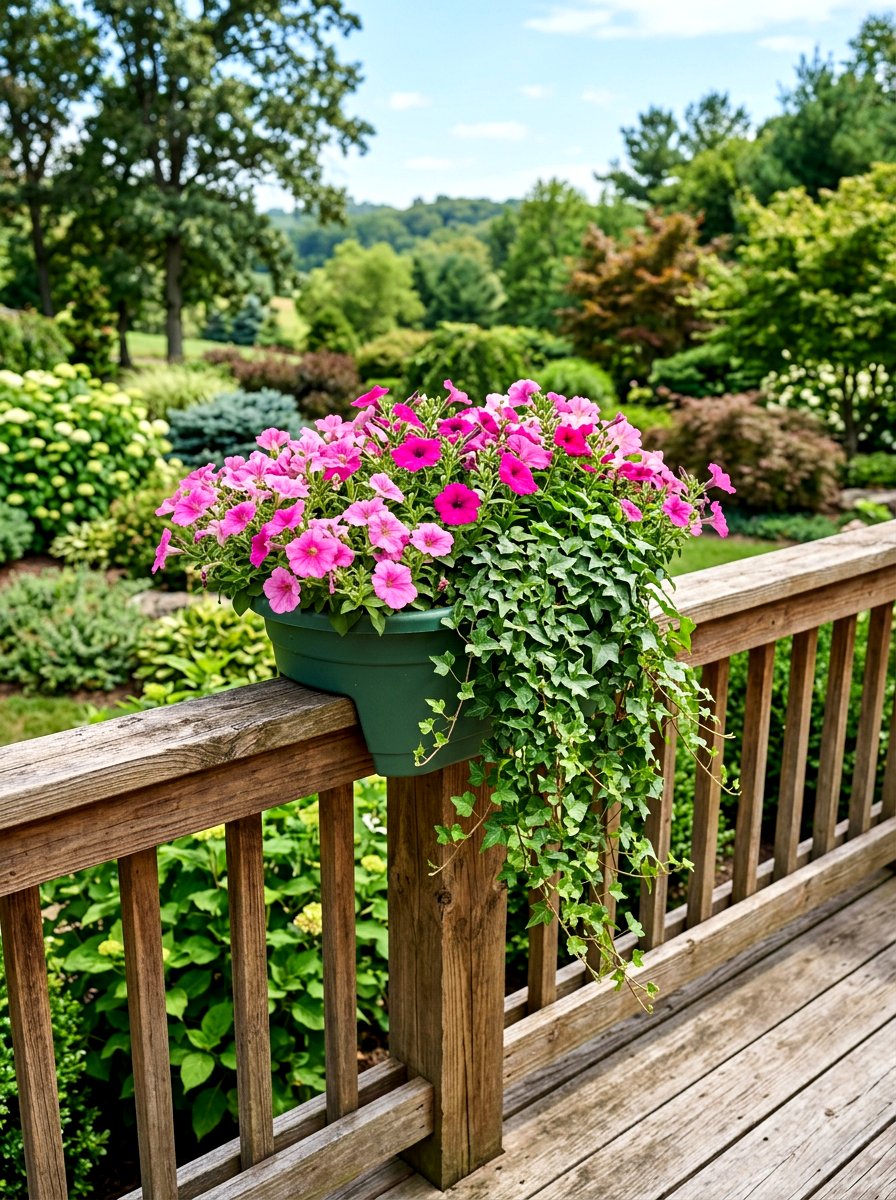 Over The Railing Planter - 30 railing planter box ideas