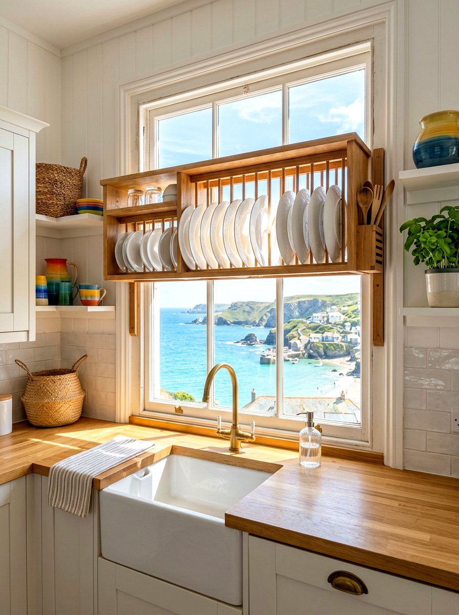 Over The Sink Plate Rack - 30 plate display kitchen ideas