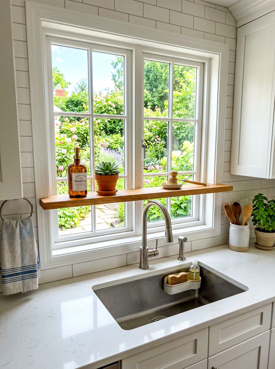 Over The Sink Shelf - 30 kitchen storage ideas