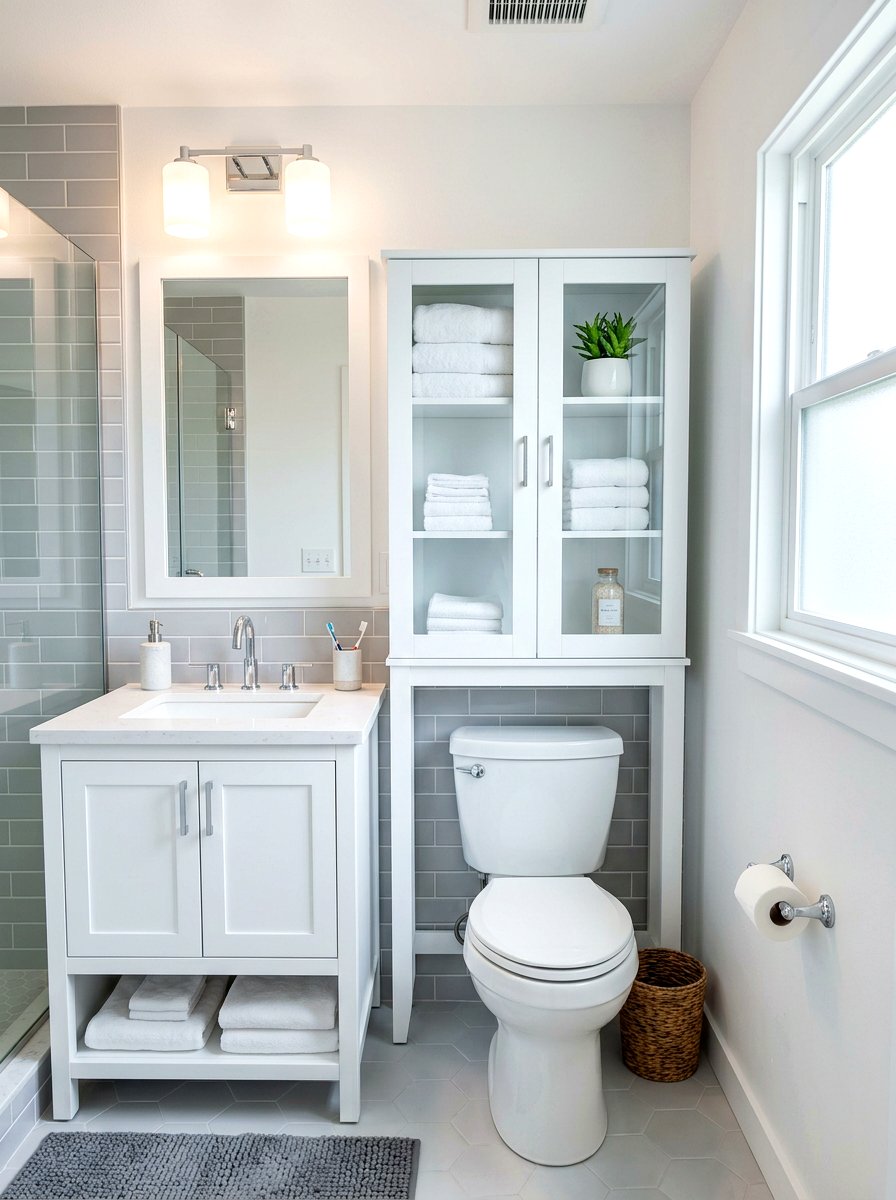 Over The Toilet Cabinet - 30 multipurpose furniture ideas