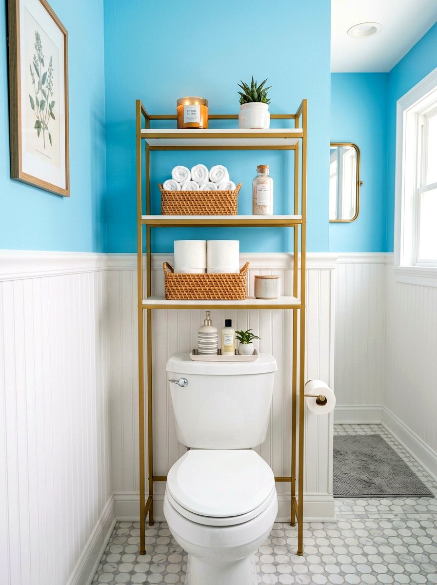 Over The Toilet Shelf - 30 spa shelf bathroom ideas