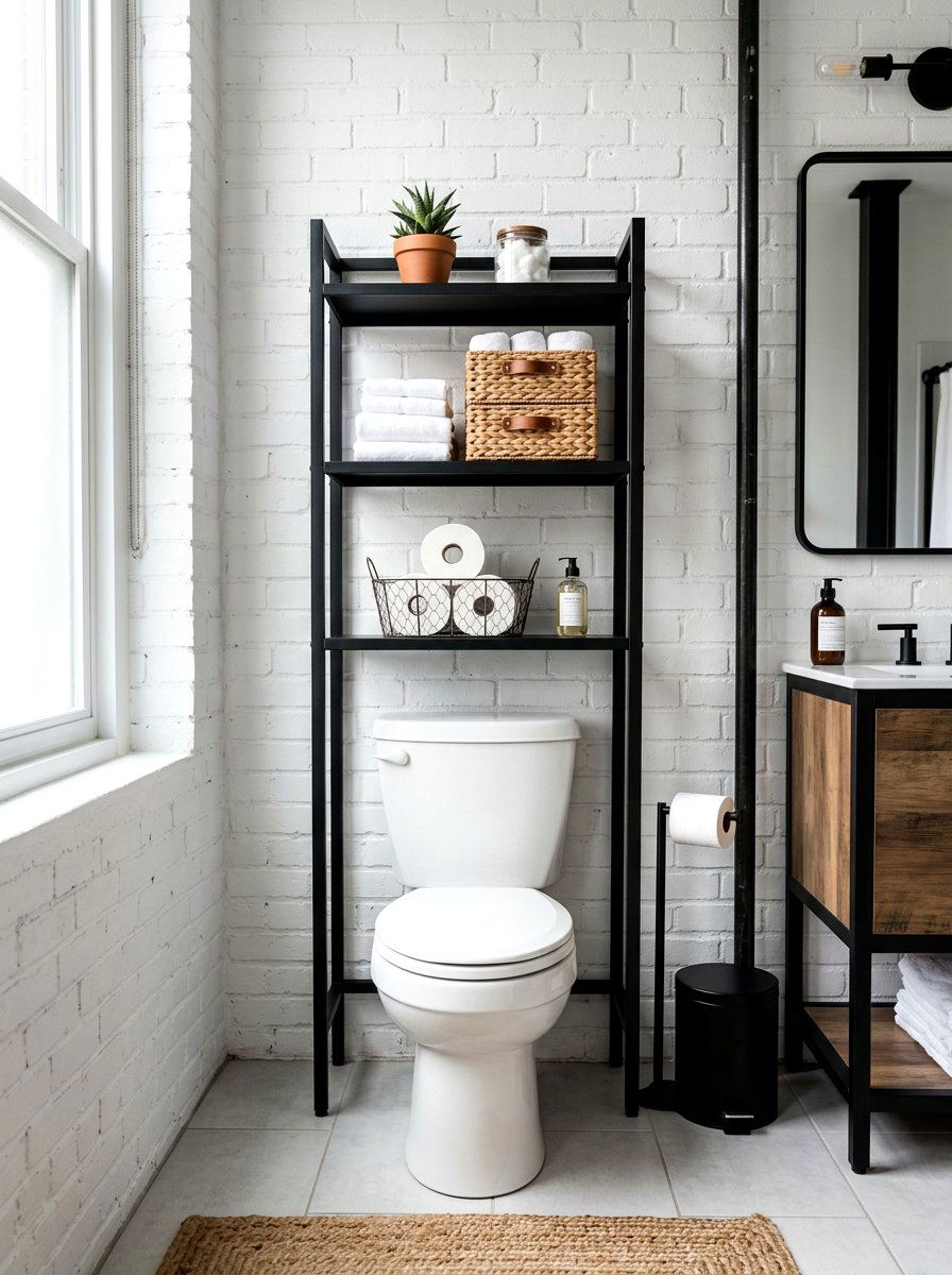 Over Toilet Storage - 30 tiny house bathroom ideas