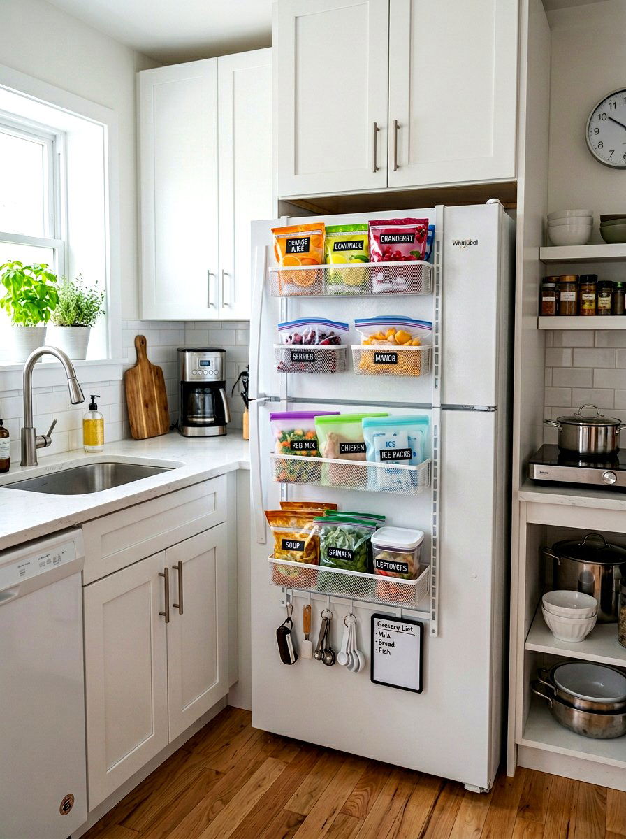 Over the door freezer organization rack - 30 freezer organization ideas