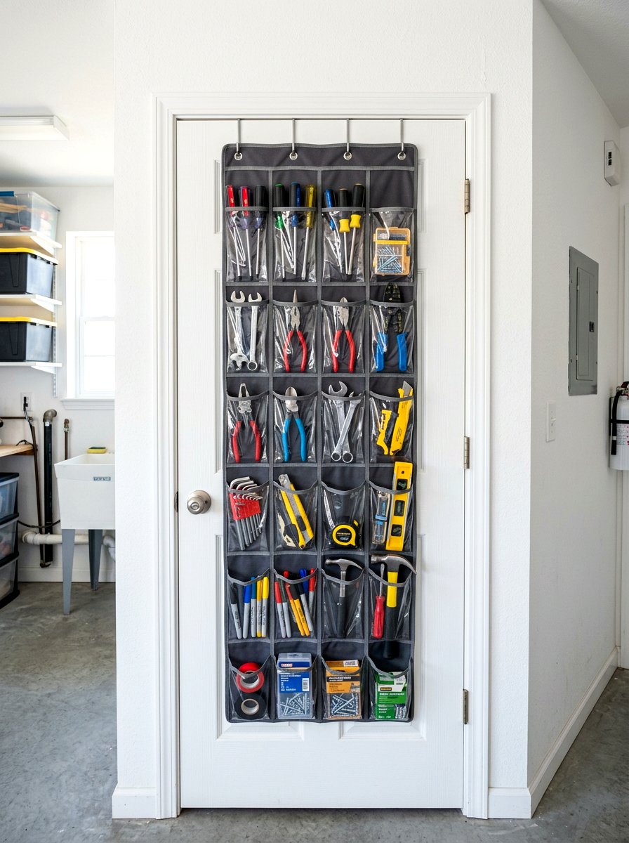 Over the door organizer - 30 small tool organizer ideas