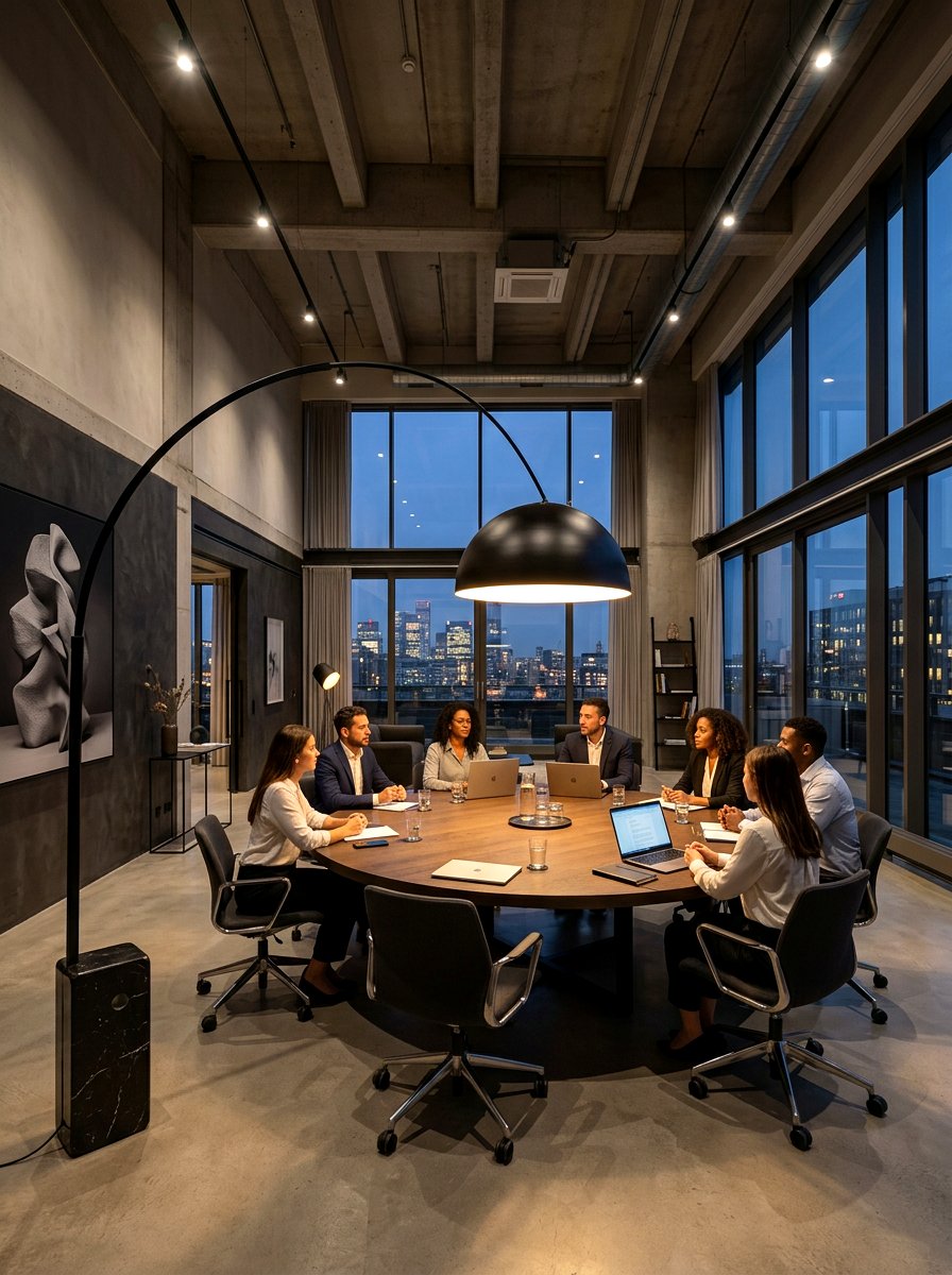 Overarching Floor Lamp - 30 office floor lamp ideas