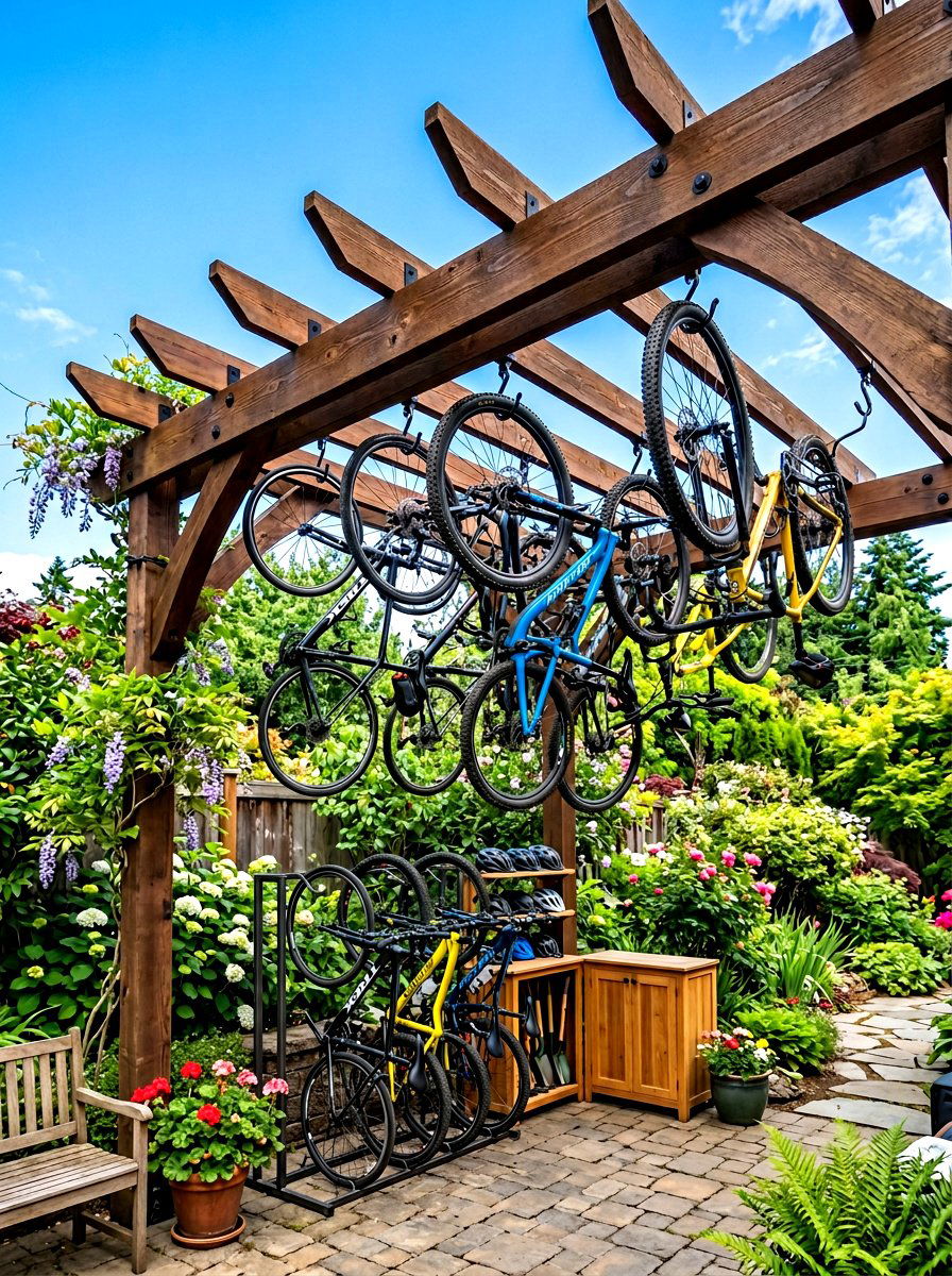 Overhead Rafters - 30 deck storage ideas