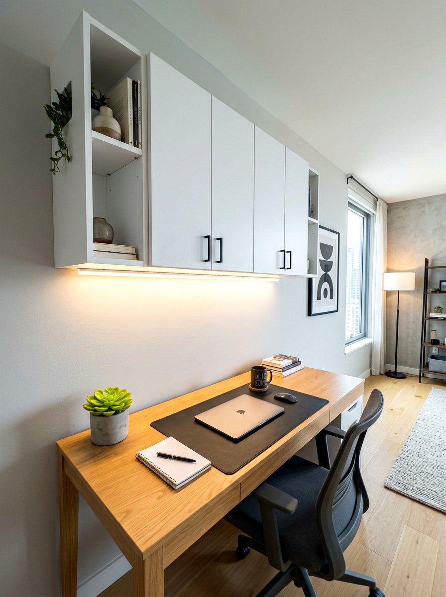 Overhead Wall Cabinets - 30 home office storage ideas