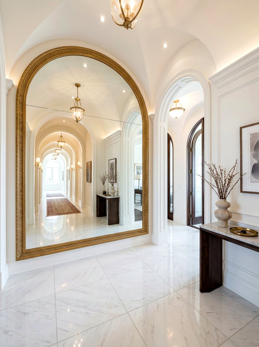 30 Arched Mirror Hallway Ideas to Make Spaces Feel Bigger
