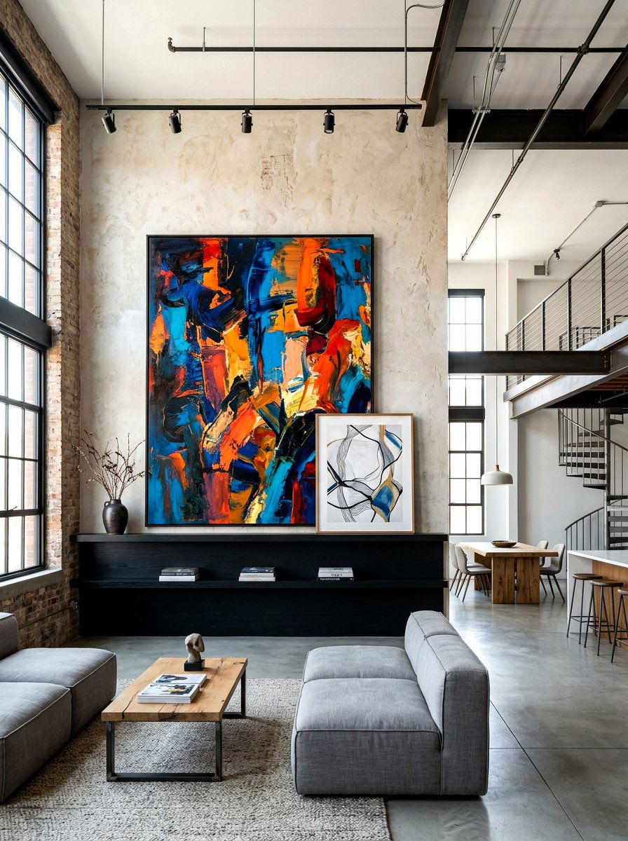 Oversized Art Ledge - 30 gallery ledge wall ideas