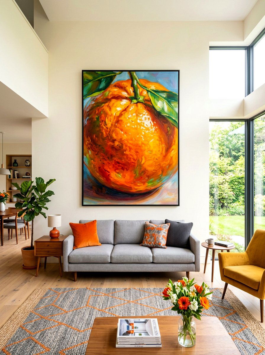 Oversized Art - 30 playful apartment decor ideas