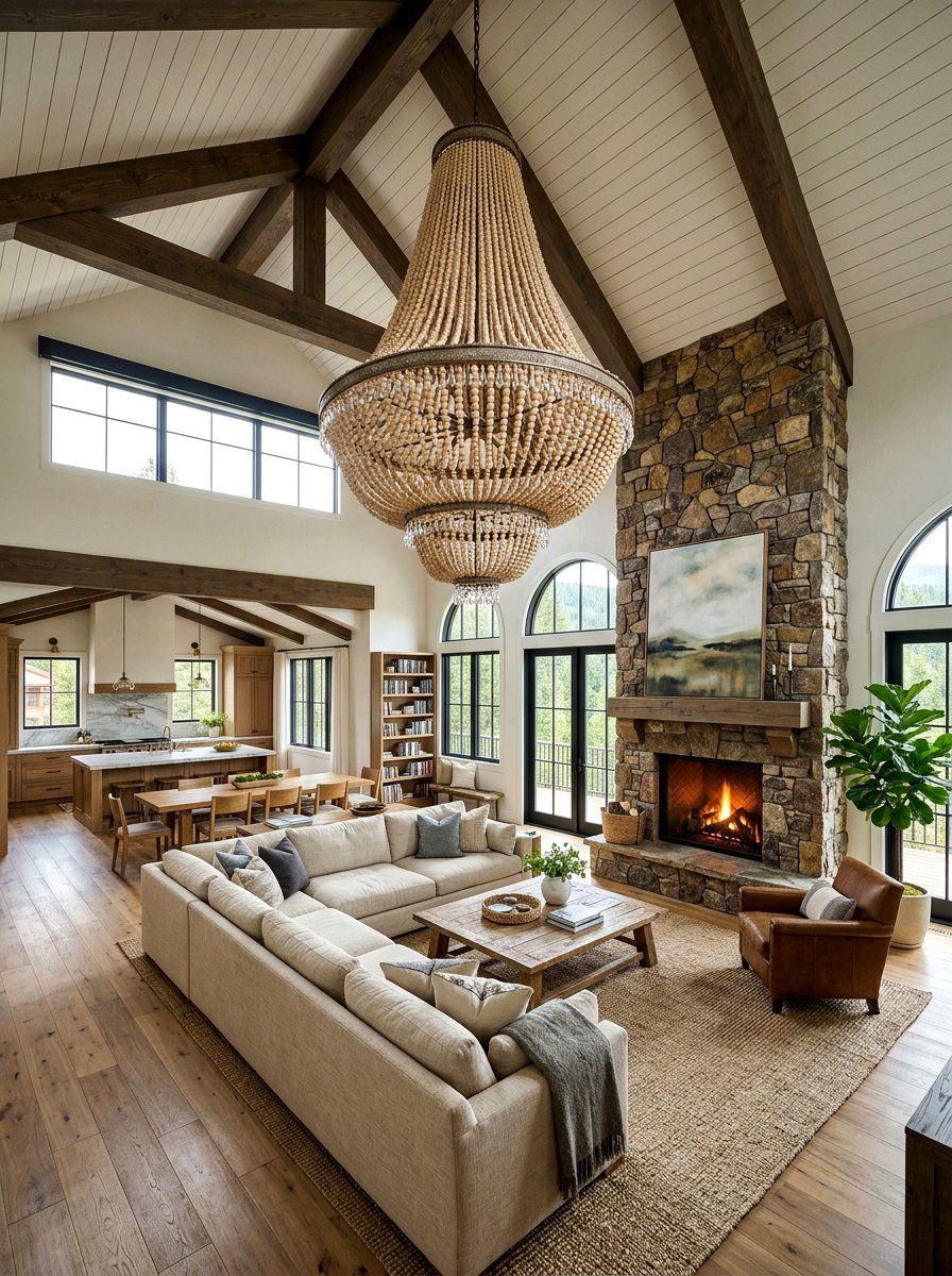 Oversized Beaded Chandelier - 30 beaded chandelier ideas