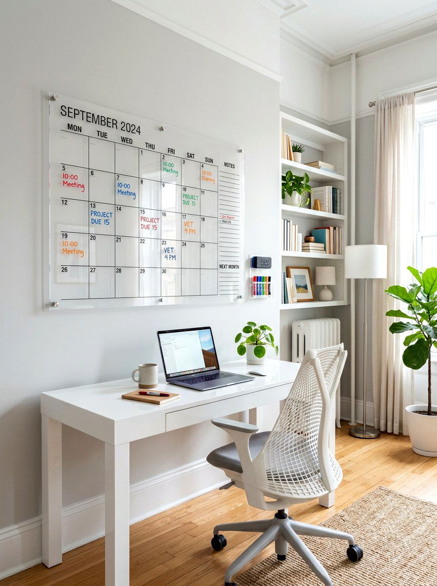 Oversized Calendar - 30 home office wall ideas