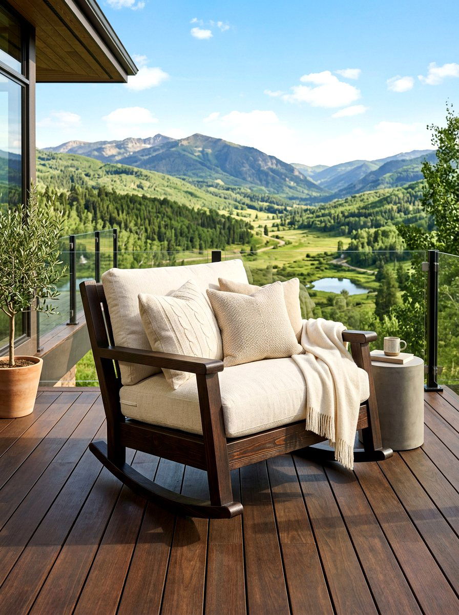 Oversized Deep Seat Rocker - 30 porch rocking chair ideas