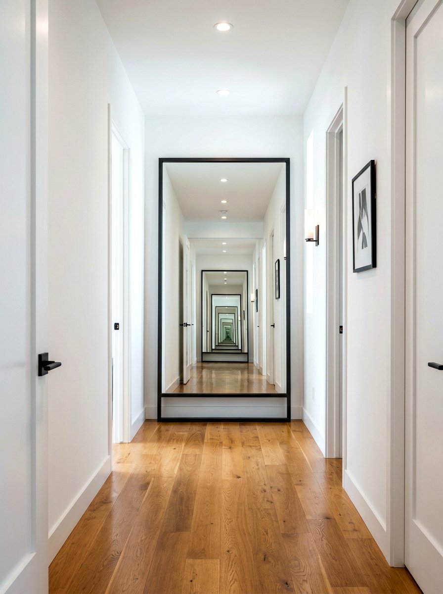 Oversized Floor Mirror Hallway - 30 mirror wall small room ideas