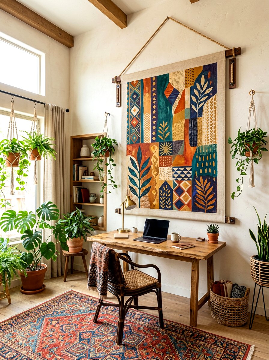 Oversized Hanging Canvas Board - 30 pin board office wall ideas