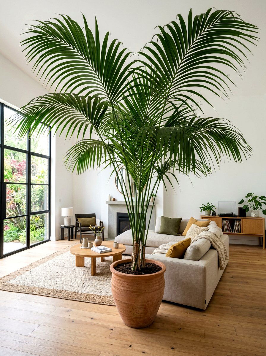Oversized Indoor Palms - 30 newstalgia home decor ideas