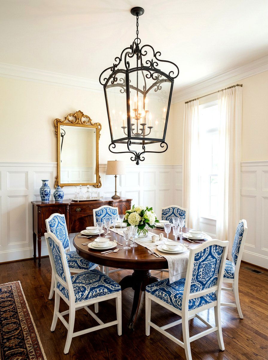 Oversized Lantern Pendant - 30 formal dining room chandelier ideas