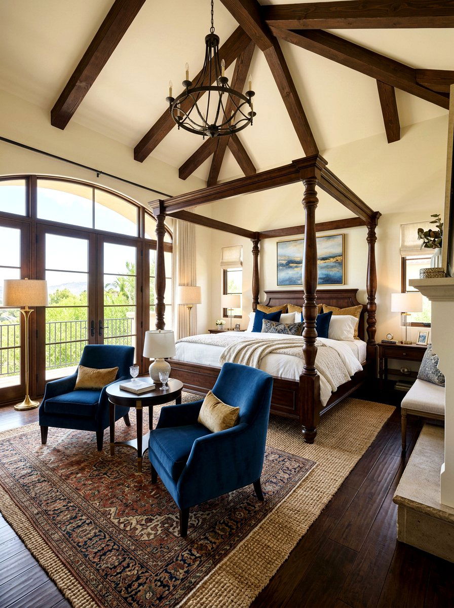 Oversized Master Suite Poster Bed - 30 four poster bed ideas