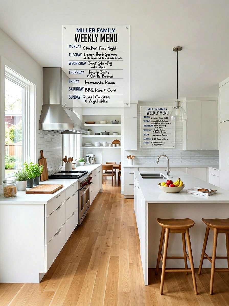 Oversized Menu Board - 30 kitchen wall decor ideas