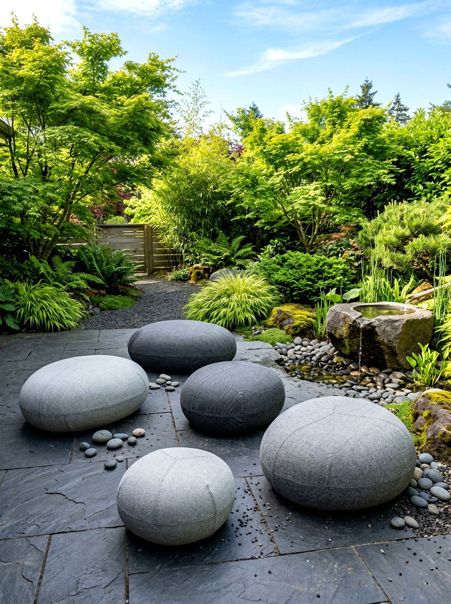 Oversized Pebble Ottoman - 30 sculptural outdoor furniture ideas